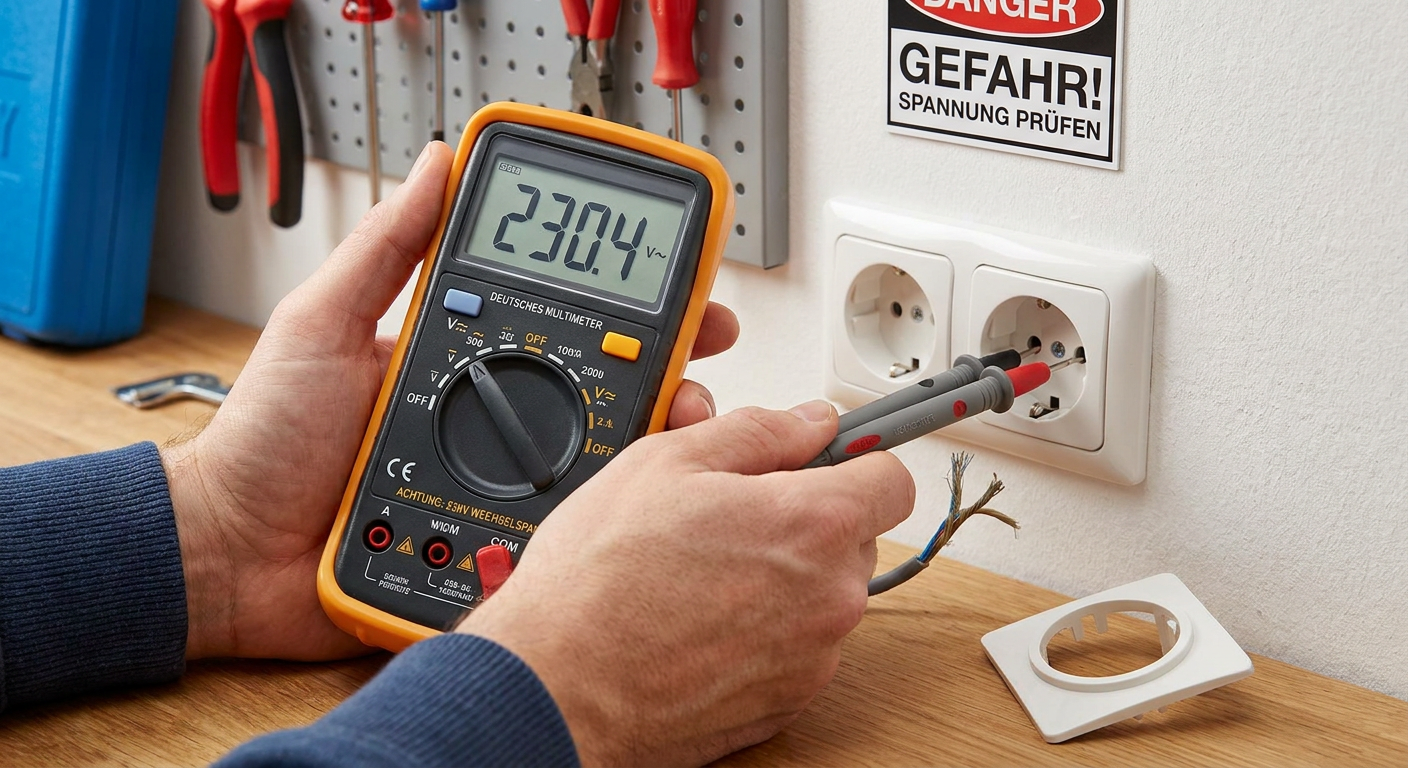 multimeter 230v messen