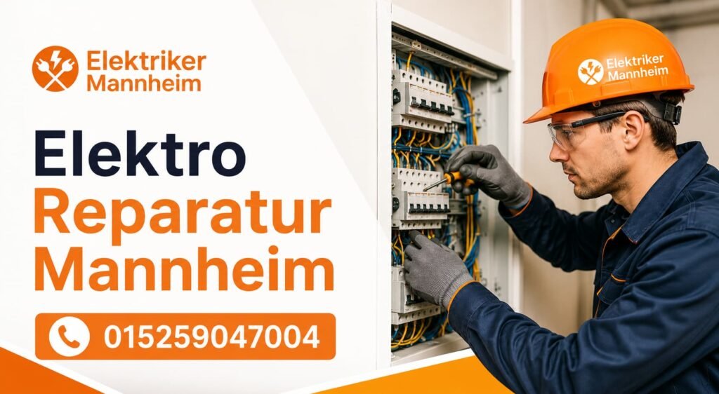 Fachmann bei der Fehlersuche im Sicherungskasten