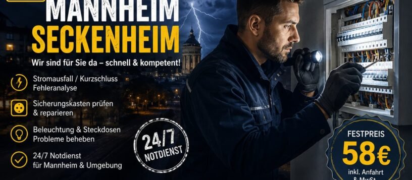 Stromausfall Mannheim Seckenheim ab 58 € – Störung beheben