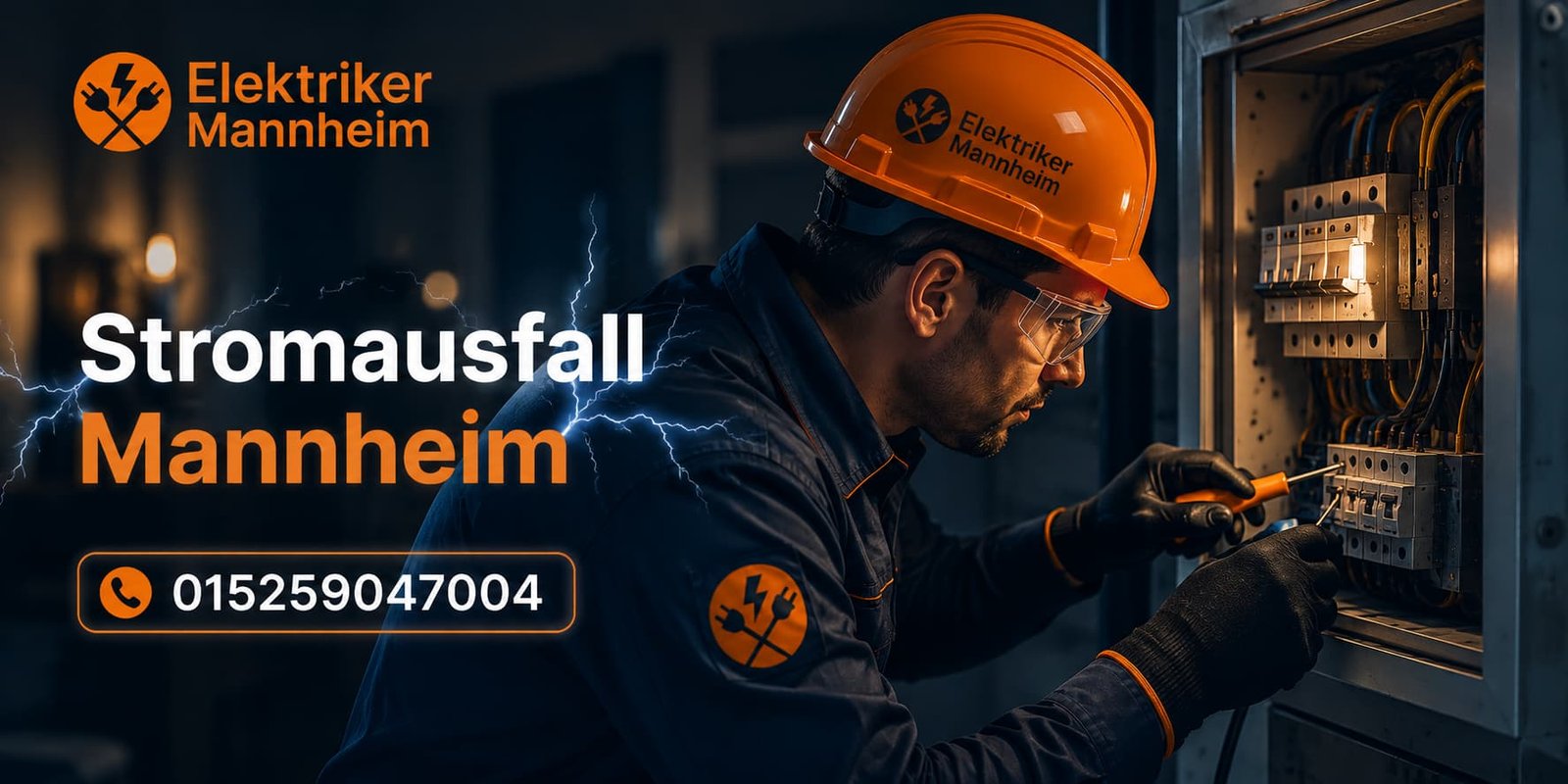 Stromausfall Mannheim: Ihr 24/7 Elektronotdienst ab 58 €