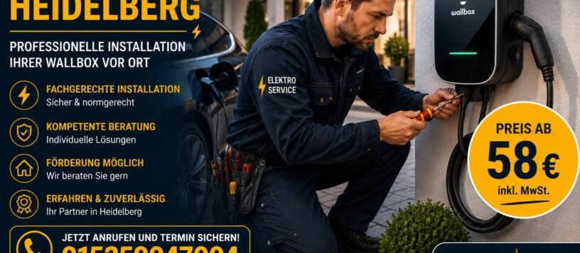 Wallbox Heidelberg ab 58 € – Professionelle Installation