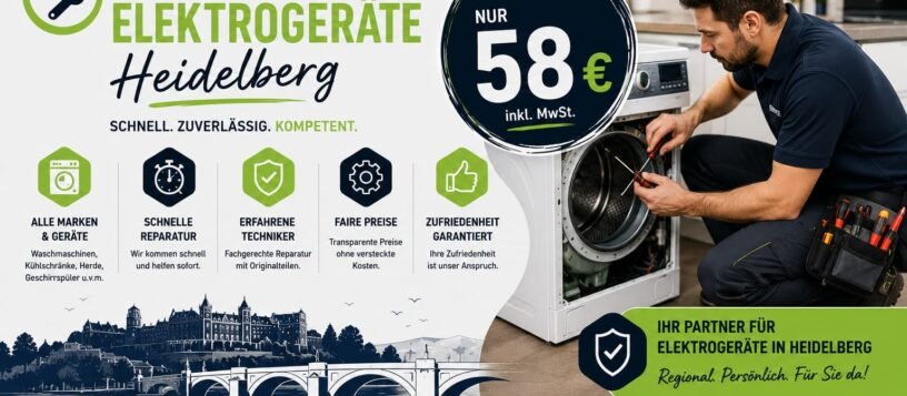 reparatur elektrogeräte heidelberg – Service ab 58 € Profi