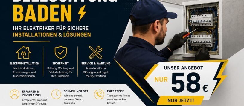 beleuchtung baden – Beleuchtungsservice vom Profi ab 58 €