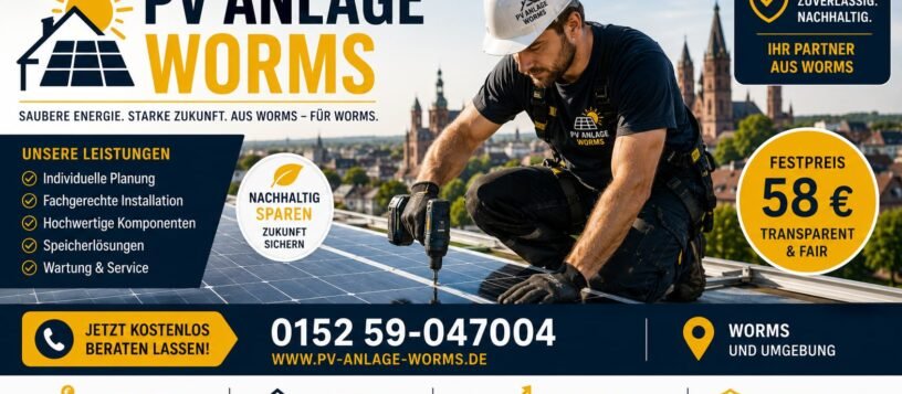 PV Anlage Worms ab58€ – Solaranlage professionell montieren