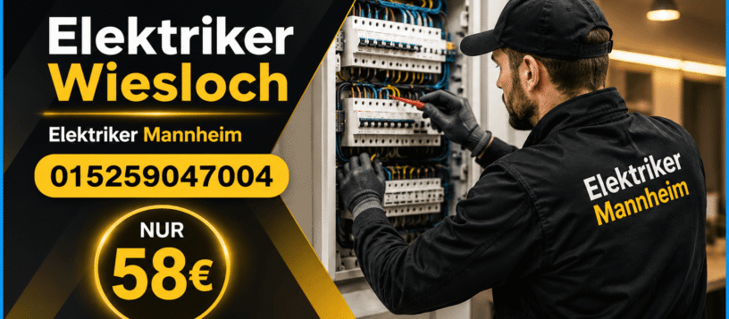 Elektriker Wiesloch ab 58 € – Elektrische Störungen beheben
