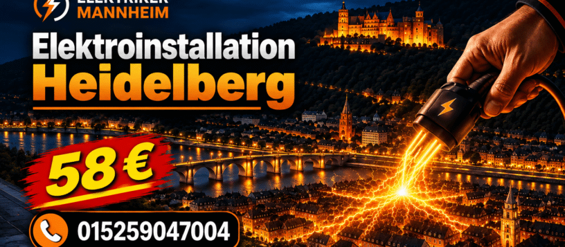 Elektroinstallation Heidelberg – Fachbetrieb ab 58 €