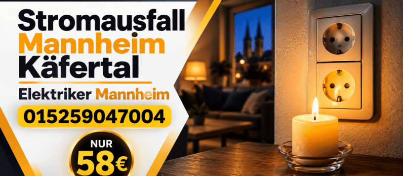Stromausfall Mannheim Käfertal – Schnelle Hilfe ab 58€ Stromausfall Mannheim Käfertal – Schnelle Hilfe ab 58€