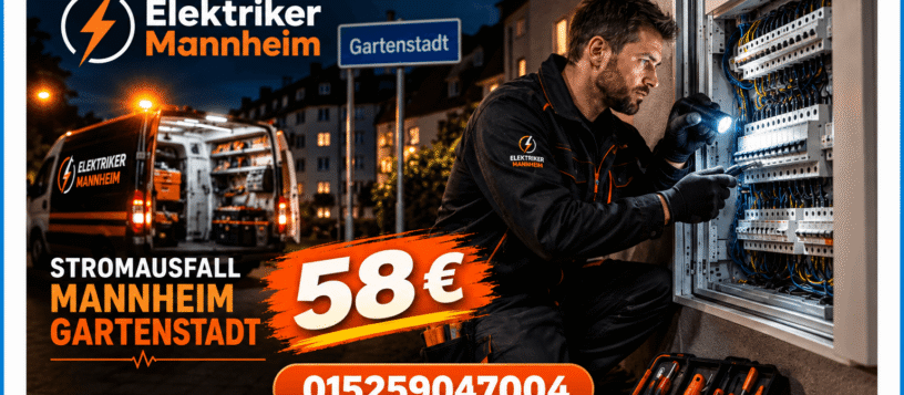 Stromausfall Mannheim Vogelstang – Schnelle Hilfe ab 58 € Stromausfall Mannheim Vogelstang – Schnelle Hilfe ab 58 €