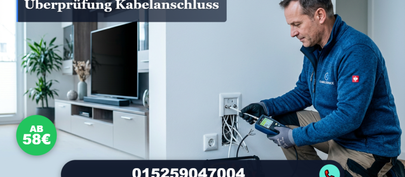 Überprüfung kabelanschluss – Schnell & Zuverlässig ab 58€