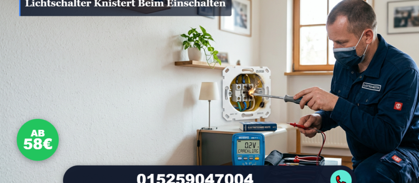 Lichtschalter knistert beim einschalten – Sicherheitscheck ab 58€