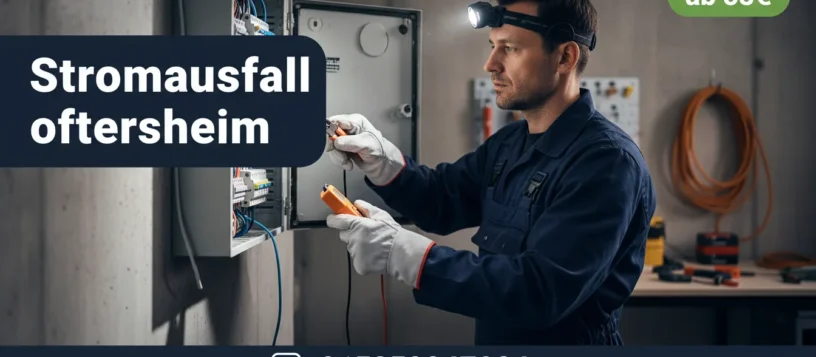Stromausfall oftersheim ab 58€ Notdienst
