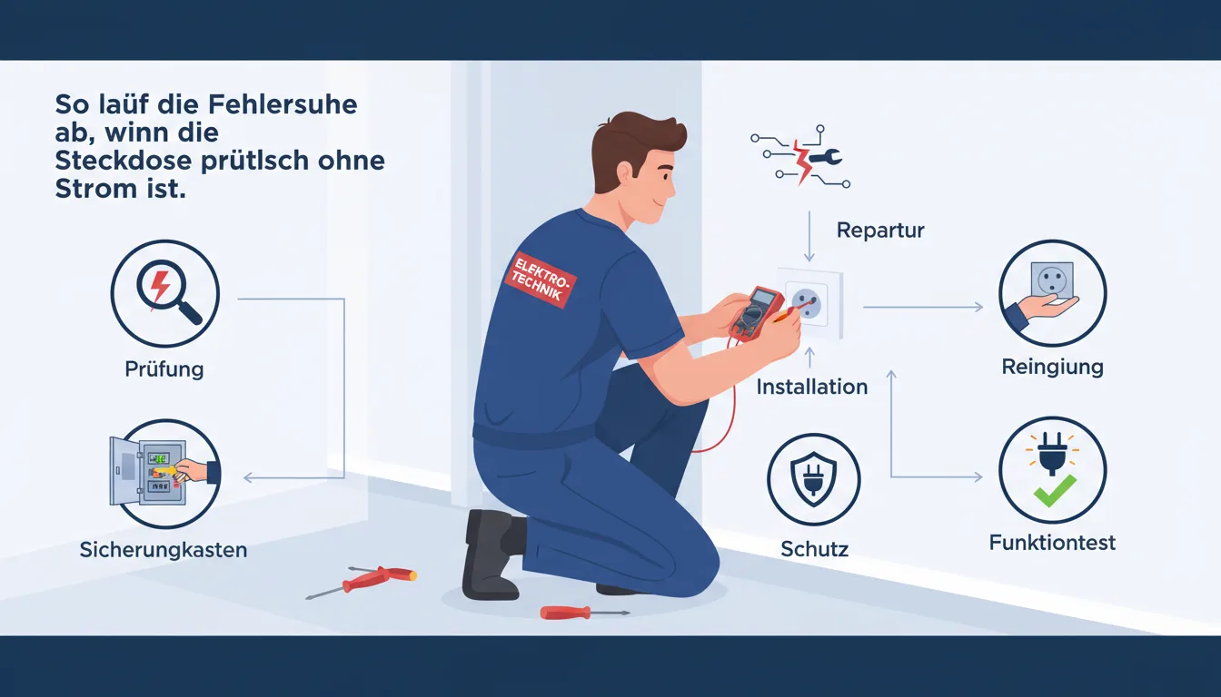 steckdose plötzlich ohne strom – Lösung