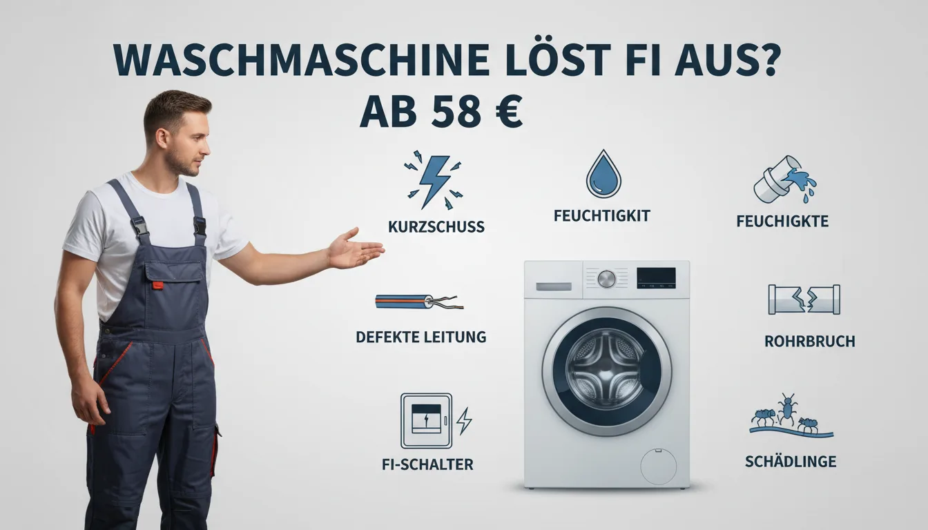 waschmaschine löst fi aus – Problem
