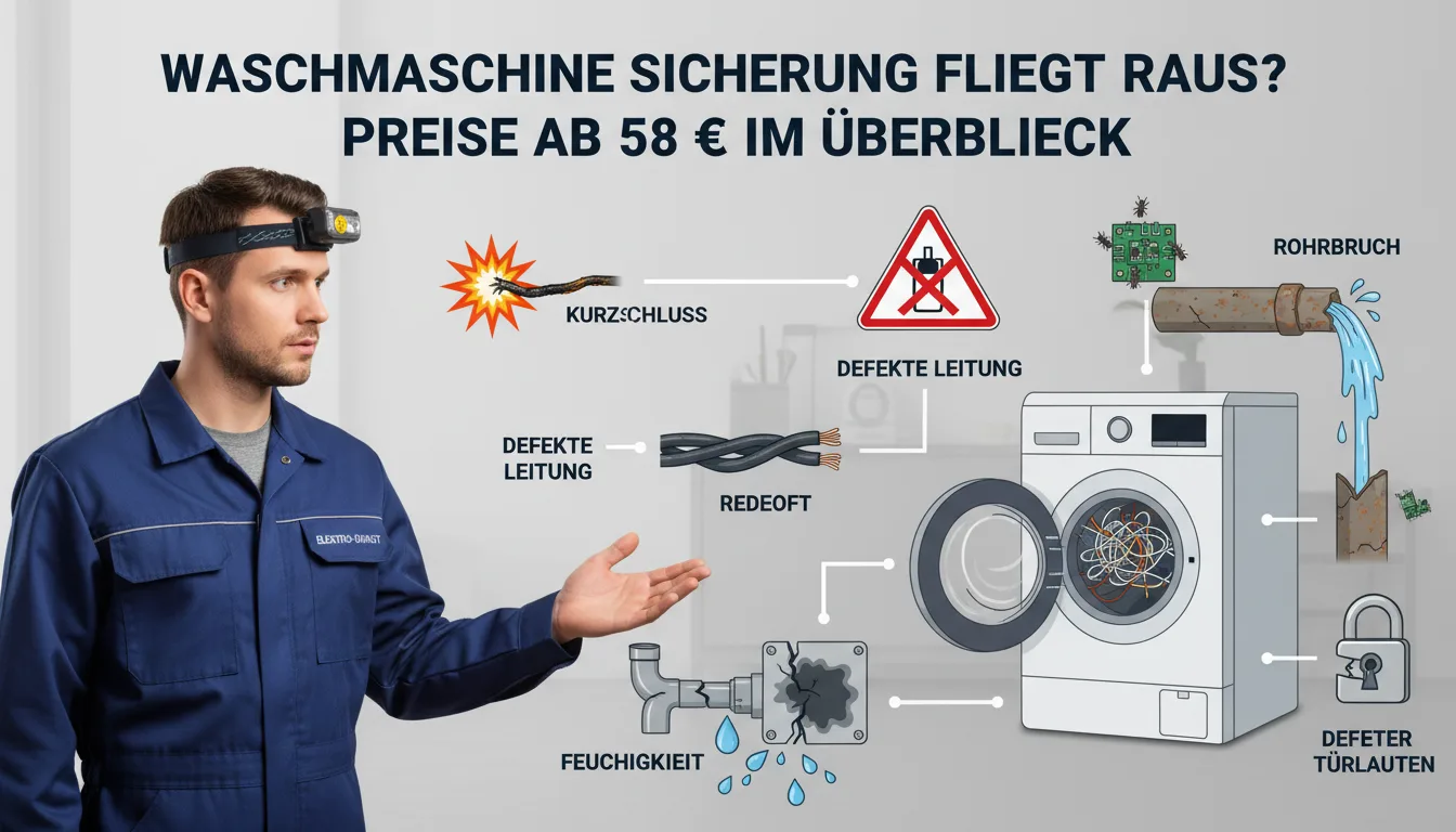 waschmaschine sicherung fliegt raus – Problem