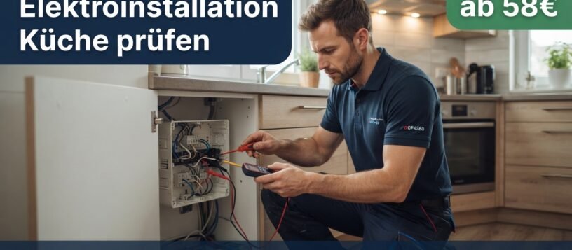 Elektroinstallation Küche prüfen Sicherheit im – ab 58€