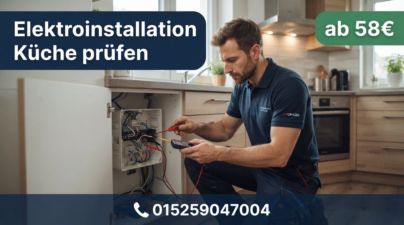 Elektroinstallation Küche prüfen Sicherheit im – ab 58€