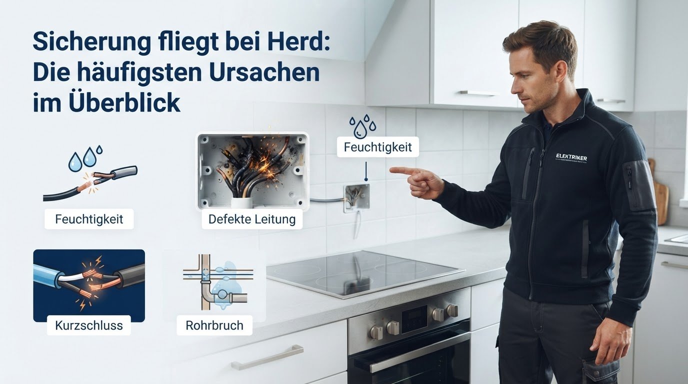 Sicherung fliegt bei Herd – Problem